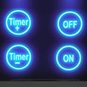 Integrated timer with an auto-off and a temperature control function 